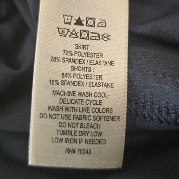 Tommy Bahama Golf Blue Ruffle Hem Womens Athletic Pinkball Golf Vacation Skort L - Picture 4 of 4